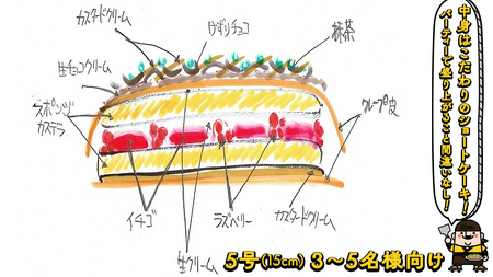 スピード発送!! お好み焼き型 ケーキ [AT002ci]