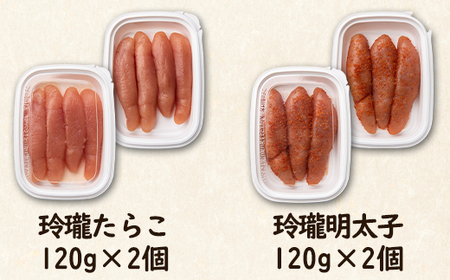 【丸鮮道場水産】たらこと明太子とホタテの珍味セット 合計約740g