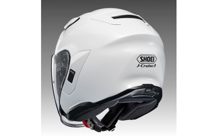 SHOEIヘルメット「J-Cruise 3 ルミナスホワイト」M フィッティングチケット付｜ジェイクルーズ ジェット バイク ツーリング ショウエイ [1203]