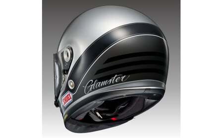 SHOEIヘルメット【Glamster ABIDING (GREY／SILVER)】L フィッティングチケット付き｜フルフェイス バイク ツーリング レトロ ネオクラシック グラムスター アバイディング ショウエイ [1326]