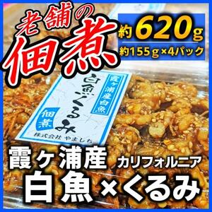 【甘辛がご飯に合う!】白魚くるみ(佃煮) 620g(155g×4パック)_魚介・海産物   _【1592045】