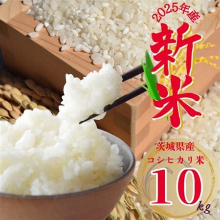 2025年 茨城県産コシヒカリ 精米 計10kg_新米 茨城県産 精米 美味しい こしひかり_【1638273】