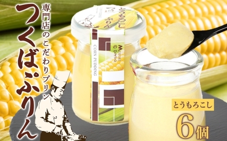 つくばぷりん とうもろこしぷりん 6個 プリン  [EW008sa]