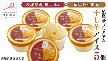 猿島茶 プレミアム 干し芋 アイス 5個 セット [DV018sa]