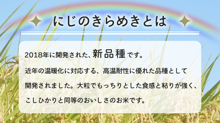 令和7年産 にじのきらめき 10kg ( 5kg × 2袋 ) [AX016sa]