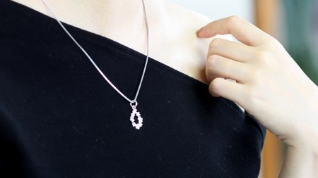 桜のリースペンダント シルバー SV925製  [AH019sa] 