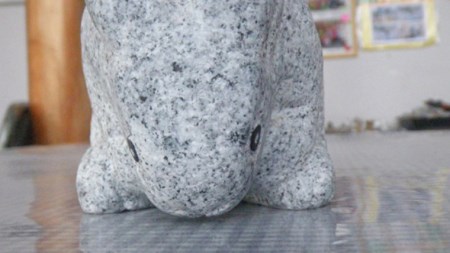 石の彫刻うさぎ 置物 オブジェ うさぎ 動物 彫刻 インテリア プレゼント [AP015sa]