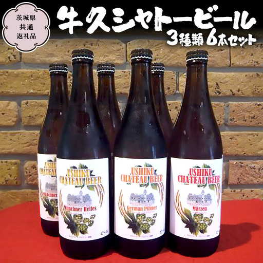 牛久シャトービール3種類6本セット（茨城県共通返礼品 牛久市） [BX001sa]