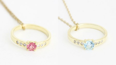 誕生石 ベビーリング ペンダント [AH092sa]