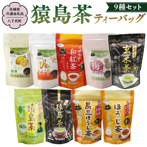 猿島茶 ティーバッグ 9種セット 【茨城県共通返礼品／八千代町】  [DV003sa]