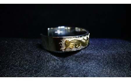 18金オーダーメード バングル （14K Gold] 8x4mm Two Tone Ring