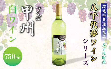 【茨城県共通返礼品／八千代町】八千代夢ワインシリーズ つくば甲州 (白ワイン) 1本 750ml