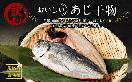 【訳あり規格外】  業務用 あじ 干物 1kg アジ 鯵 魚