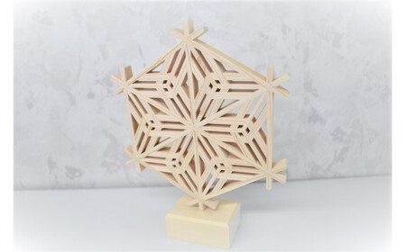 BK-10 飾り組子 コースター 桜亀甲 台付き 飾り組子 工芸品