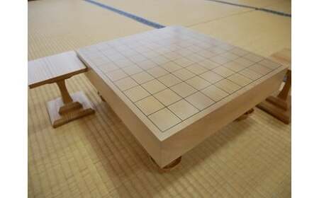 SS-26【 将棋盤 】 桂 20号 足付き 駒台 セット 囲碁 将棋 木工品