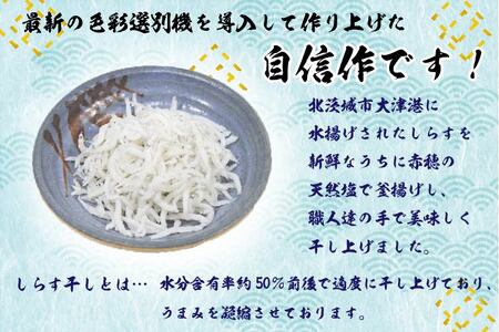 DS-6【茨城県共通返礼品／北茨城市】大津港水揚げのしらす干し2kg（1kg×2個）シラス