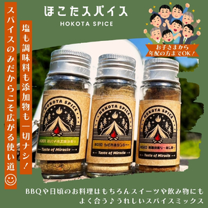 ほこたスパイス 3種セット（ スパイス工場の香り / しびれるジンジャー / 異国の香り あじ変 ） スパイスミックス ミックススパイス 塩不使用 調味料不使用 添加物不使用