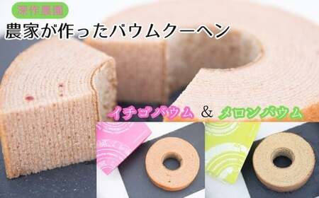 農家が作ったバウムクーヘン　メロン＆いちご