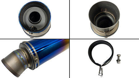 チタンサイレンサー 【ロング】 ブルーグラデーション