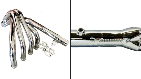 Z900RS ショート管マフラー （メッキ） バイク パーツ 部品 マフラー カスタム