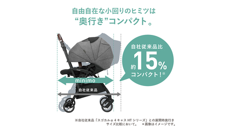 【 コンビ 】スゴカルminimo plus エッグショック （レーヴグレー）118978 ベビーカー a型 軽量 コンパクト ベビー用品 出産準備 出産