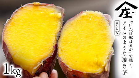 「田んぼ 紅はるか」で焼く、まるでアイスのような焼き芋 1kg(個包装) 
