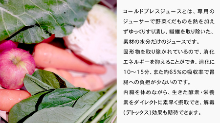 【定期便 全３回】野菜と果物の コールドプレスジュース ＧＲＥＥＮ ＧＡＲＤＥＮ 200ml × 6本セット