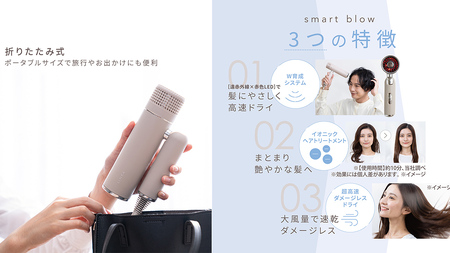 LINKA smart blow ヘアドライヤー LINKA リンカ スマートブロウ ヘアドライヤー 遠赤外線 赤色LED