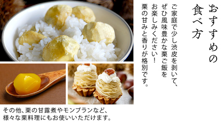 熟成で糖度の上がった 粗むき栗 400g (200g × 2) ( 冷凍真空包装 )