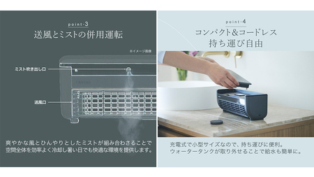 未使用に近いLAViNO(ラビーノ) クールエアーミスト ホワイト 小型クーラー Amazon.co.jp: 【冷却ミスト対応のコンパクトクーラー】LAViNO
