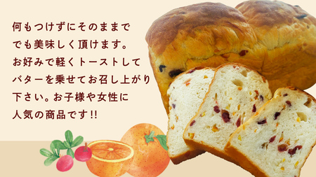 クランベリーとオレンジの食パン（２斤）