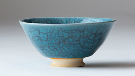 【 氷裂貫入青瓷 】抹茶茶碗（ 小野寺裕司 作 ） 