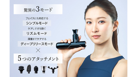 ボディ・フェイスケア new WAVE WAVE Fascial Release Gun Mirai ( ディープブラック