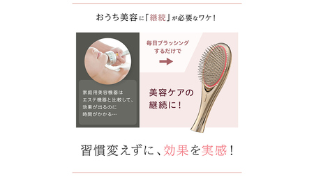WAVEWAVE EMS Brush Air クッションブラシ ピンクゴールド