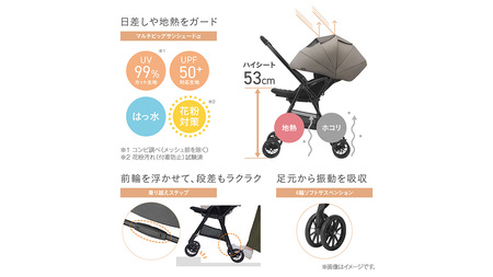 【コンビ】スゴカルL long エッグショック SL　グレー（GL）119895