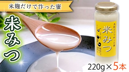 米糀だけで作った蜜　【米みつ】×5個