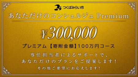 あなただけのコンシェルジュ プレミアムコース 100万円 茨城県つくばみらい市 ふるさと納税サイト ふるなび