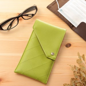 M グリーン メガネケース Kagula 抗菌 眼鏡ケース ソフトケース おしゃれ かわいい スリム メンズ レディース サングラスケース ハズキルーペケース めがねケース 革 大きめ ソフト コンパクト Tees 茨城県つくばみらい市 ふるさと納税サイト ふるなび