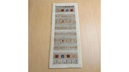  【限定1品】ギャッベ ルリバフ 200×81cm