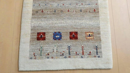  【限定1品】ギャッベ ルリバフ 200×81cm