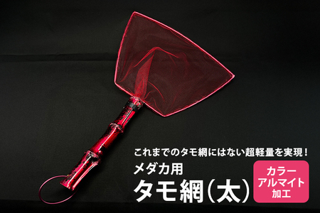 メダカ用 タモ網（太） メダカ タモ 網 めだか タモ網 手作り 天然素材 高品質 軽量 耐久 飼育 83-A