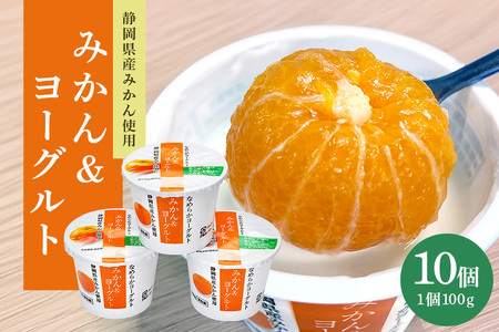 まるごとみかんヨーグルト 100g×10個 ヨーグルト みかん まるごと 朝食 朝ごはん 朝活 乳製品 低糖 低カロリー ギフト 誕生日 内祝い スイーツ 腸活 善玉菌 善玉菌ケア 菌活 乳酸菌 1-R