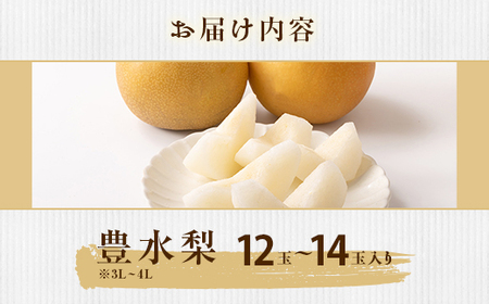 350 豊水梨 約5kg 12～14玉 3L～4L 梨 なし 【先行予約 2026年 8月下旬ころより順次発送予定】