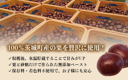 635 氷温貯蔵 栗ペースト1kg( 茨城町産 栗 100% 使用 )【海老澤農園】