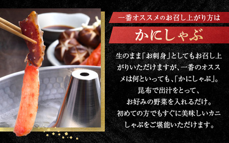 【12月25日決済確定分まで年内発送】カット済 生本ずわい蟹 棒肉ポーション 500g ＜ 生食OK ＞ ＜ 殻剥き不要 ＞ ＜ 数量限定 ＞ 生ずわいがに 本ずわいがに かに 蟹 ずわいがに ずわい蟹 生冷ずわい蟹 生ずわい ずわい 棒ポーション ポーション 棒肉 むき身 かにしゃぶ しゃぶしゃぶ かに鍋 鍋 かに刺し 刺身 生 生食 魚介 海鮮_AF100