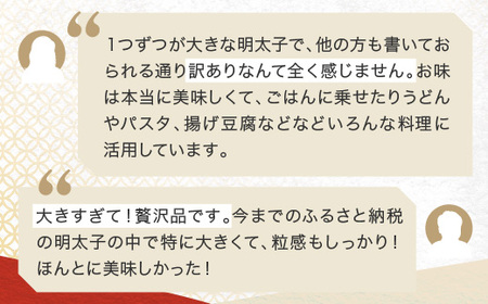 明太子 定期便 かねふく 訳あり 1kg <2ヶ月連続お届け> 計 2kg 特上 切れ子 辛子明太子 小分け_AM027