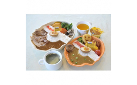 ホロルの湯の藤井川ダムカレー皿(大) (BG013)