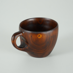 ヒノキの漆コーヒーカップ 1個|茨城県産 大子町 大子漆 ひのき 木 コーヒーカップ ヒノキ 漆 木材 1個(BH010)