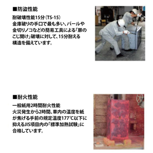 耐火金庫 NCS10 【外寸：W564 × D607 × H700】 JIS認証製品 ダイヤル・シリンダー錠 2重ロック(BN001)