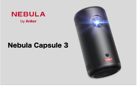 PJ02【 Nebula Capsule 3 】 ネビュラ Google TV搭載モバイルプロジェクター/フルHD / 200ANSIルーメン / 最大120インチ / 8Wスピーカー / 自動障害物回避/垂直・水平自動台形補正/オートフォーカス調整/スクリーンフィット/小型/家庭用